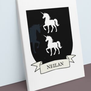 Neilan Coat of Arms Canvas Wall Art