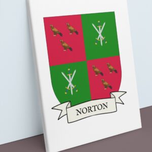 Norton Coat of Arms Canvas Wall Art