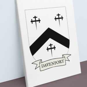 Davenport Coat of Arms Canvas Wall Art