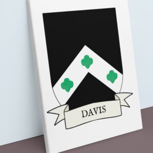 Davis Coat of Arms Canvas Wall Art