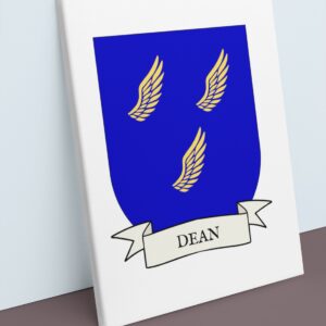 Dean Coat of Arms Canvas Wall Art