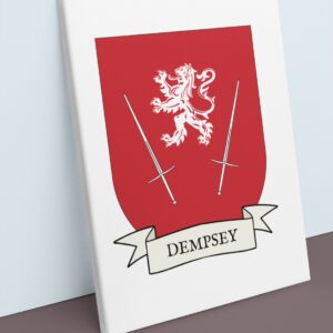 Dempsey Coat of Arms Canvas Wall Art