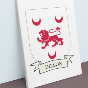 Dillon Coat of Arms Canvas Wall Art