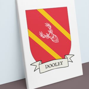 Dooley Coat of Arms Canvas Wall Art