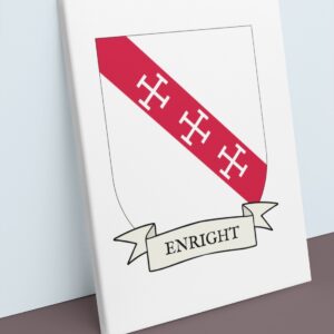 Enright Coat of Arms Canvas Wall Art