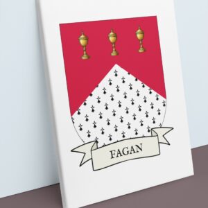 Fagan Coat of Arms Canvas Wall Art