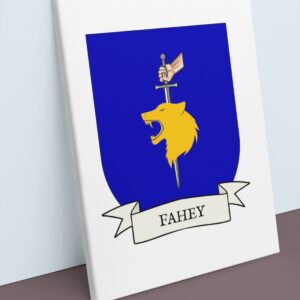Fahey Coat of Arms Canvas Wall Art