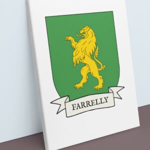 Farrelly Coat of Arms Canvas Wall Art