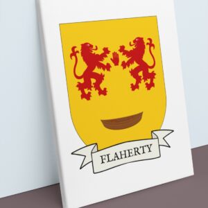 Flaherty Coat of Arms Canvas Wall Art