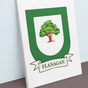 Flanagan Coat of Arms Canvas Wall Art