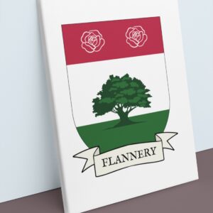 Flannery Coat of Arms Canvas Wall Art