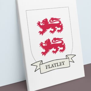 Flatley Coat of Arms Canvas Wall Art