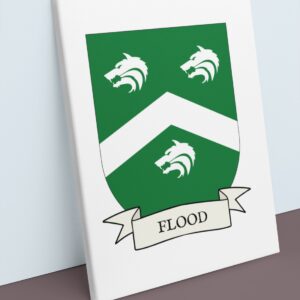 Flood Coat of Arms Canvas Wall Art