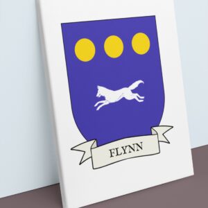 Flynn Coat of Arms Canvas Wall Art