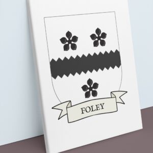 Foley Coat of Arms Canvas Wall Art