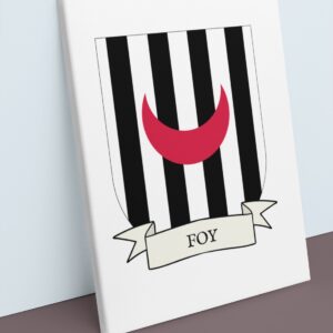 Foy Coat of Arms Canvas Wall Art