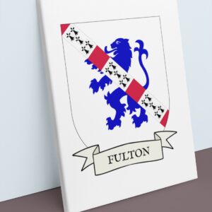 Fulton Coat of Arms Canvas Wall Art