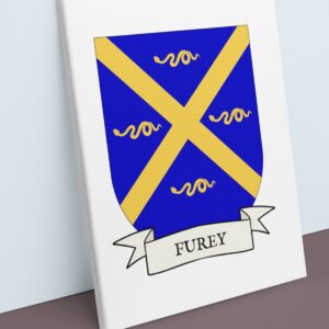 Furey Coat of Arms Canvas Wall Art