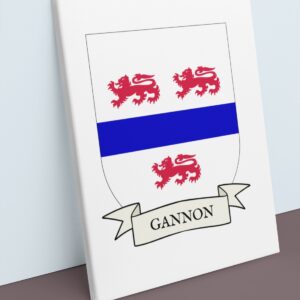 Gannon Coat of Arms Canvas Wall Art