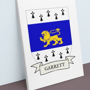 Garrett Coat of Arms Canvas Wall Art