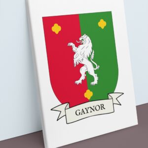 Gaynor Coat of Arms Canvas Wall Art