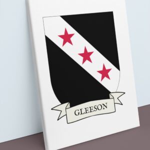 Gleeson Coat of Arms Canvas Wall Art