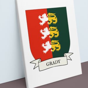 Grady Coat of Arms Canvas Wall Art