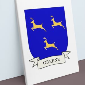 Greene Coat of Arms Canvas Wall Art