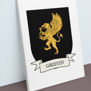 Griffin Coat of Arms Canvas Wall Art