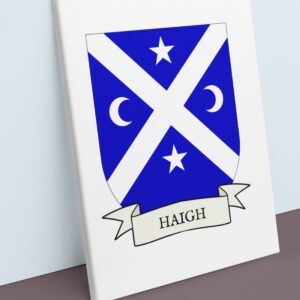 Haigh Coat of Arms Canvas Wall Art