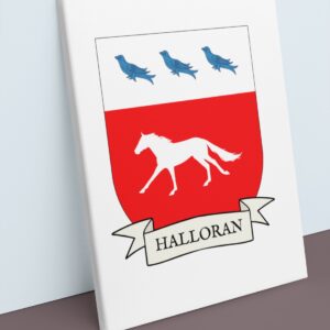 Halloran Coat of Arms Canvas Wall Art