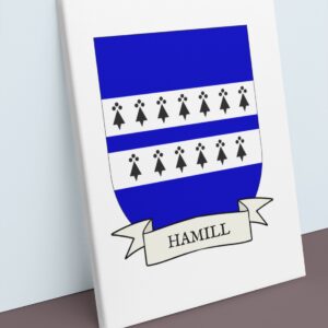Hamill Coat of Arms Canvas Wall Art
