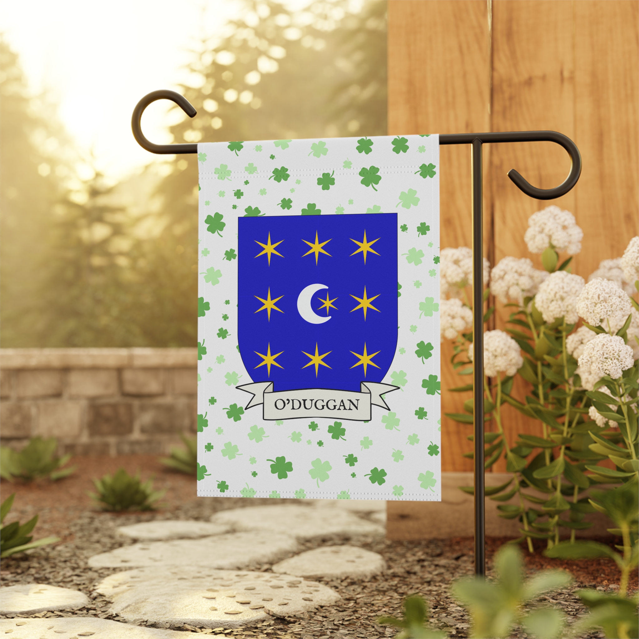 O'Duggan Family Coat of Arms Garden Banner - Image 2