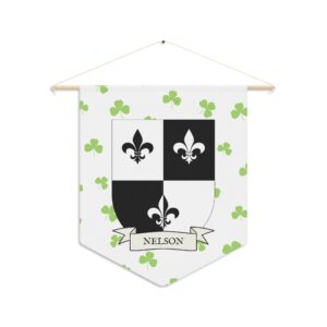 Nelson Family Coat of Arms Indoor Pennant