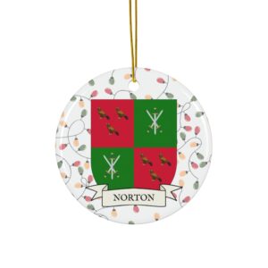 Norton Family Coat of Arms Christmas Tree Ornament