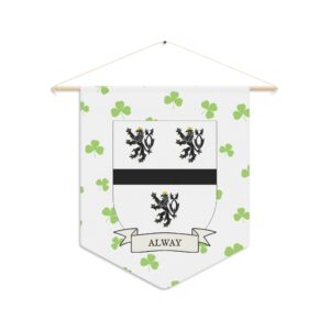 Alway Family Coat of Arms Indoor Pennant