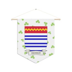 Hedden Family Coat of Arms Indoor Pennant