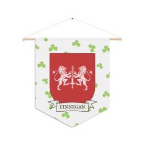 Finnegan Family Coat of Arms Indoor Pennant