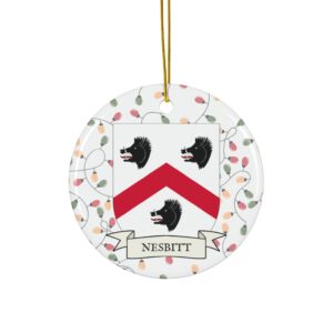 Nesbitt Family Coat of Arms Christmas Tree Ornament