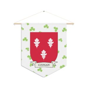 Coogan Family Coat of Arms Indoor Pennant