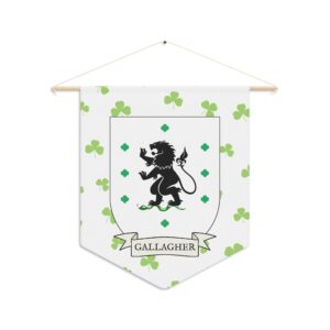 Gallagher Family Coat of Arms Pennant