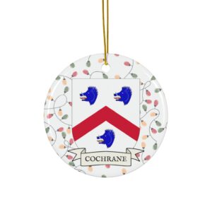 Cochrane Family Coat of Arms Christmas Tree Ornament