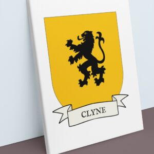 Clyne Coat of Arms Canvas Wall Art