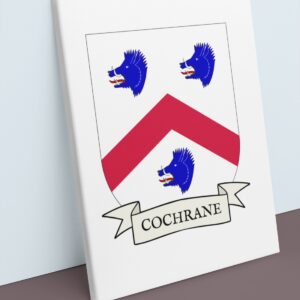 Cochrane Coat of Arms Canvas Wall Art