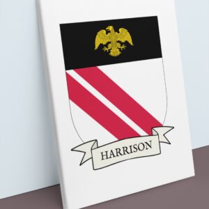 Harrison Coat of Arms Canvas Wall Art