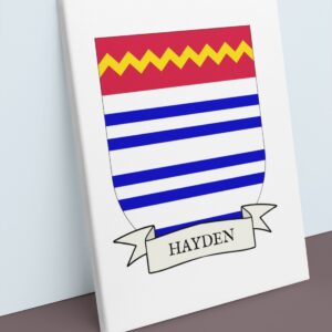 Hayden Coat of Arms Canvas Wall Art