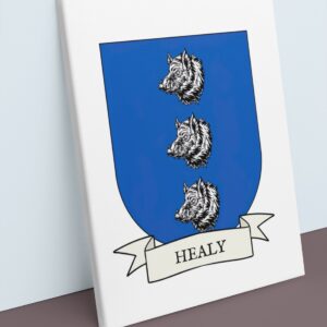 Healy Coat of Arms Canvas Wall Art