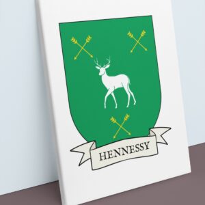 Hennessy Coat of Arms Canvas Wall Art