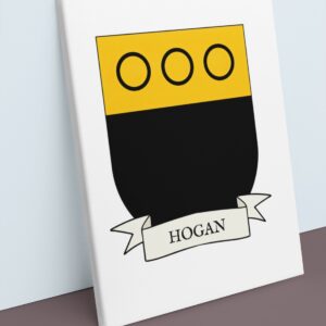 Hogan Coat of Arms Canvas Wall Art