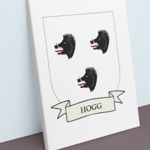 Hogan Coat of Arms Canvas Wall Art